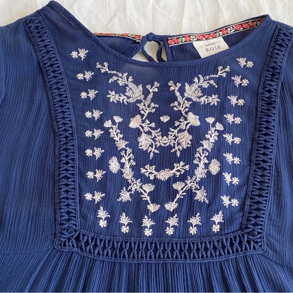 Knox Rose Gauze Embroidered Baby Doll Dress - Picture 4 of 12